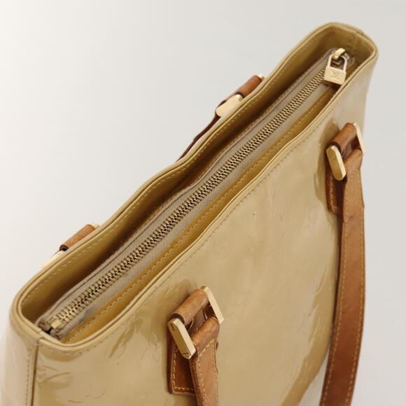 LOUIS VUITTON Monogram Vernis Houston Hand Bag Beige M91004 - Picture 6 of 12